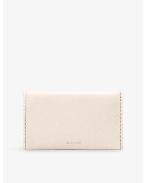 AllSaints Siloh Leather Bi-Fold Wallet - Natural