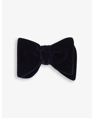 Reiss Hike Double-Layered Velvet Bow Tie - Black