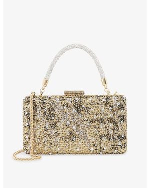 Dune Beauti Woven Top-Handle Bag - Metallic