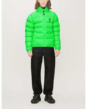 Trapstar Irongate Brand-embroidery Funnel-neck Shell Jacket - Green