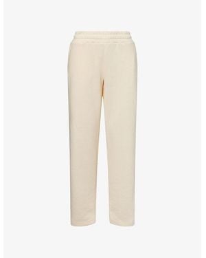 The Couture Club Relaxed-Fit Tapered-Leg Cotton-Blend Jogging Bottoms - Natural