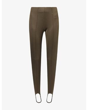 Frankie Shop Caserta Stirrup-Hem Stretch-Jersey Leggings - Green