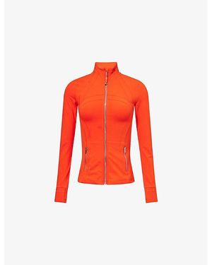 lululemon Define Nulu Cropped Stretch-Woven Jacket - Red