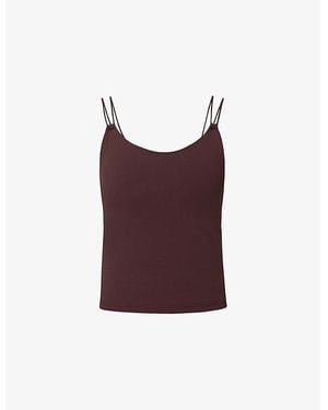 Sweaty Betty Ultimate Studio Strappy Stretch-Woven Vest Top - Purple