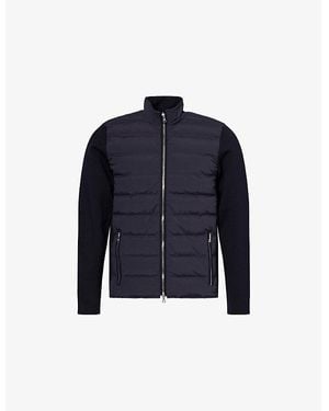 Orlebar Brown Wallace High-Neck Wool-Down Jacket - Blue