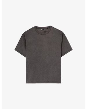 The Kooples Brand-Embroidered Cotton-Jersey T-Shirt - Grey