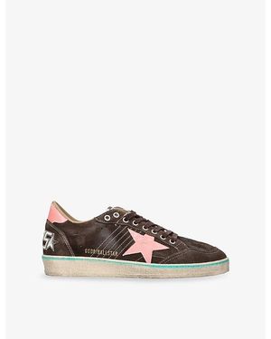 Golden Goose Ballstar 55673 Suede Trainers - Brown