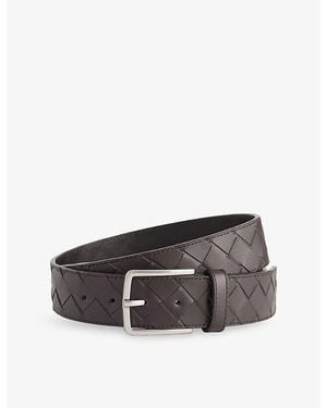 Bottega Veneta Intrecciato Leather Belt - Multicolor