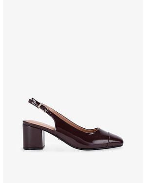 Carvela Kurt Geiger Harper Faux-Leather Slingbacks - Brown