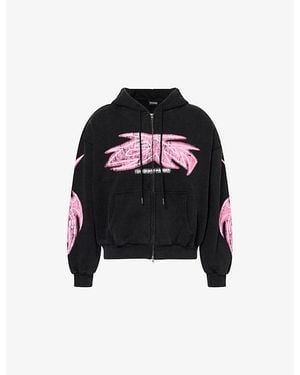 GODMADE Vivid Zip-Up Cotton Hoody - Black