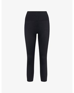 Sisterly Tribe Softsculpt Capri High-Rise Studio Leggings - Blue