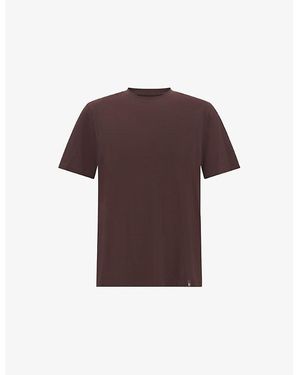 BOGGI Crewneck Short-Sleeve Supima Cotton T-Shirt - Purple