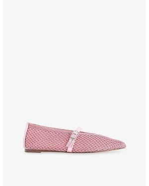 Steve Madden Gayla Woven Ballet Flats - Pink