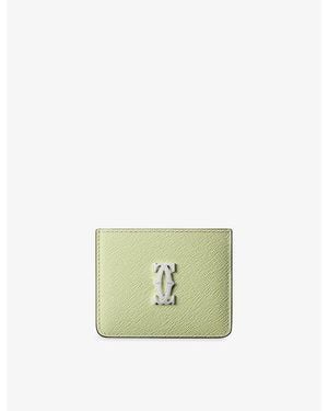 Cartier C De Simple Leather Card Holder - Green