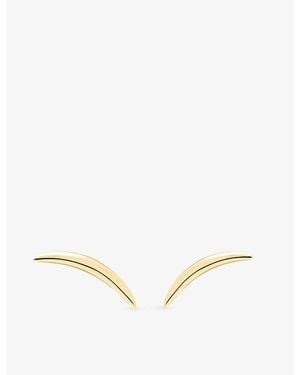 Shaun Leane Quill 18Ct Stud Earrings - Natural