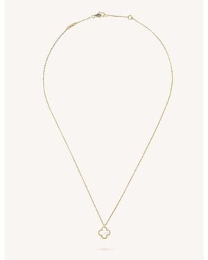 Van Cleef & Arpels Women's Yellow Gold Sweet Alhambra And Mother-of-pearl Pendant - Metallic