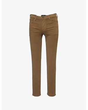 Citizens of Humanity London Slip-Pocket Straight-Leg Regular-Fit Cotton-Blend Trousers - Natural
