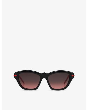 Christian Louboutin Lb0026 Kate Butterfly-Frame Acetate Sunglasses - Black