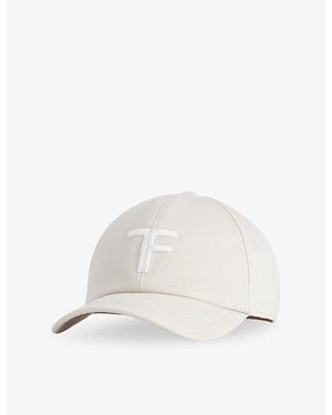 Tom Ford Logo-Embroidered Cotton-Canvas Baseball Cap - White