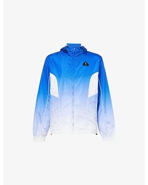 Trapstar Silicone Badge Hooded Woven Windbreaker - Blue
