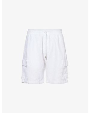 Vilebrequin Baie Drawstring-Waist Linen Shorts - White