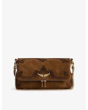 Zadig & Voltaire Rocky Ii Western Used Suede Shoulder Bag - Brown