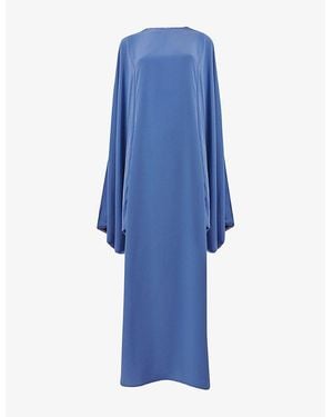 eem Contrast Split-Sleeve Woven Kaftan - Blue