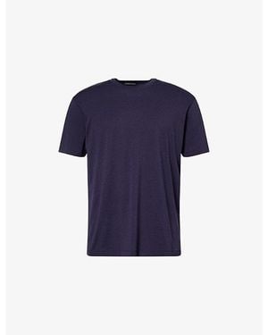 Tom Ford Short-Sleeve Lyocell And Cotton-Blend T-Shirt - Blue