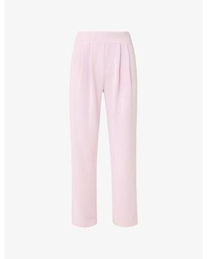 Sweaty Betty Sand-Wash Wide-Leg Stretch-Modal Trousers - Pink