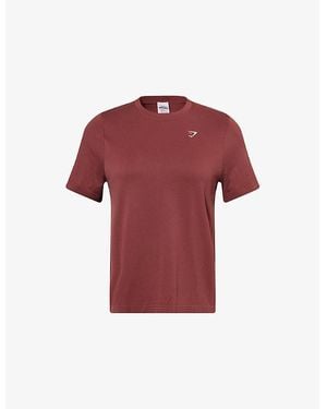 GYMSHARK Everyday Seamless Nylon T-Shirt - Red