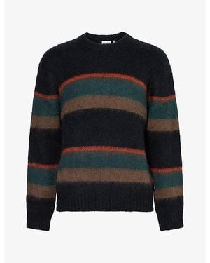 Carhartt Merton Striped Alpaca-Blend Sweater - Black