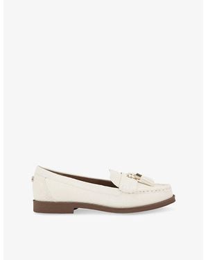 Carvela Kurt Geiger Manor Faux-Leather Loafers - White