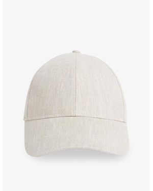 Whistles Adjustable Linen Baseball Cap - White