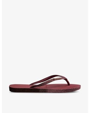 Havaianas Slim Sparkle Ii Rubber Flip-Flops - Red