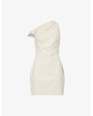 4th & Reckless Joy Ruched Woven Mini Dress - White