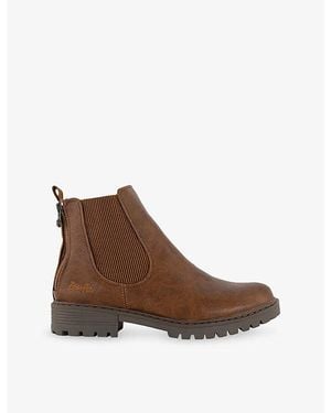 Blowfish Raffal Faux-Leather Chelsea Boots - Brown