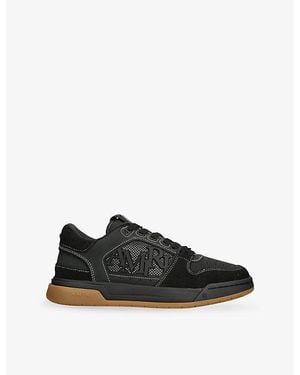Amiri Classic Suede And Leather Sneakers - Black