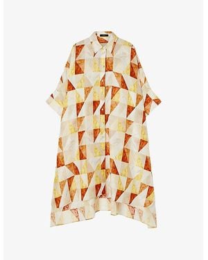 オールインワン・サロペット Joseph Dania Midi Dress With Button Placket And Side Slits Joseph Dania Dress With Button Placket And Side Slits | THE LIST