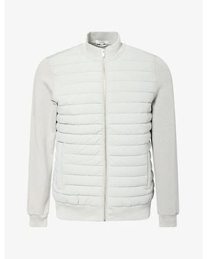 Arne Hybrid Quilted Woven Jacket - White