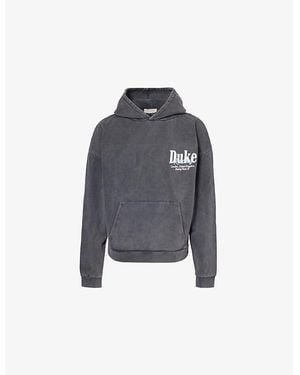 Duke & Dexter World Championship Washed Cotton-Jersey Hoody - Grey