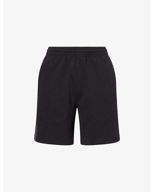 Burberry Check Piping Cotton-Jersey Shorts - Blue