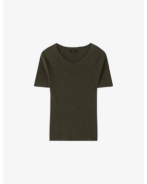 JOSEPH Belarb Ribbed Knitted Top - Green