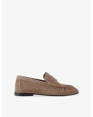 Steve Madden Derry Suede Loafers - Brown