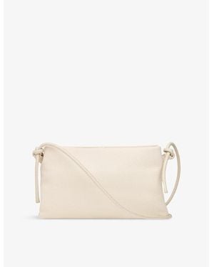 Whistles Amity Triple-Pouch Leather Cross-Body Bag - Natural