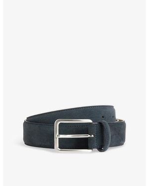 BOGGI Suede Buckle Belt - Blue