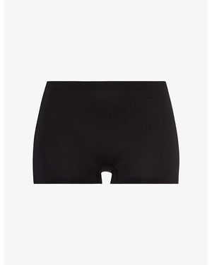 Hanro Low-Rise Stretch-Jersey Shorts - Black