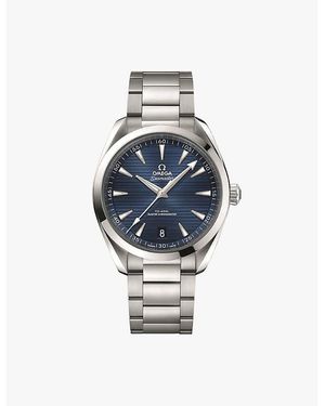 Omega 220.10.41.21.03.004 Seamaster Aqua Terra Steel Automatic Watch - Blue