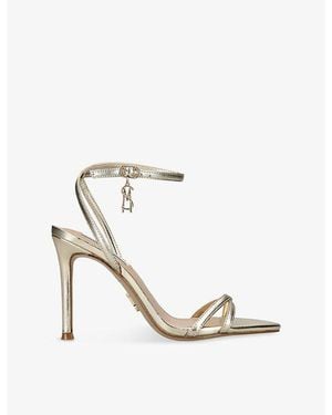 Steve Madden Juniper 977 Leather Heeled Sandals - White