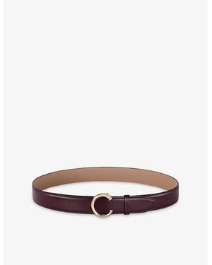 Cartier Panthère C De Small Leather Belt - Brown