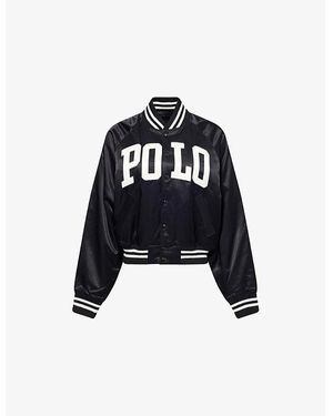 Polo Ralph Lauren Padded Brand-Patch Cotton-Blend Jacket - Black